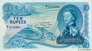 Seychelles 10 Rupees, 1974 image