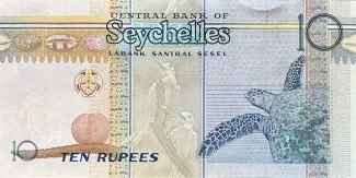 Seychelles 10 Rupees, 2013 reverse