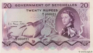 Seychelles 20 Rupees, 1974 image