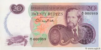 Seychelles 20 Rupees, 1977 image