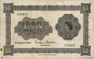 Seychelles 50 Rupees - Elizabeth II, 1967 image