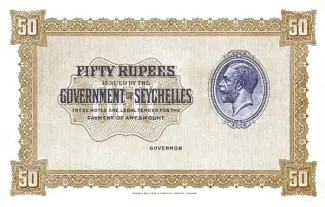 Seychelles 50 Rupees - George V, 1936 image
