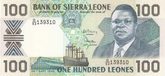 Sierra Leone 100 Leones, 1990 image