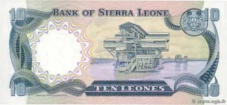 Sierra Leone 10 Leones, 1980-1984 reverse