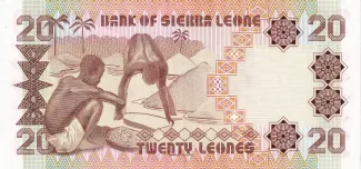Sierra Leone 20 Leones, 1982-1984 reverse