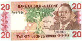 Sierra Leone 20 Leones, 1988 image