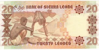 Sierra Leone 20 Leones, 1988 reverse