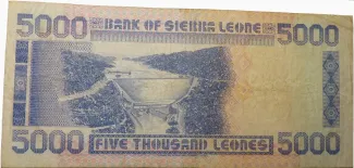 Sierra Leone 5.000 Leones, 1993-1998 reverse