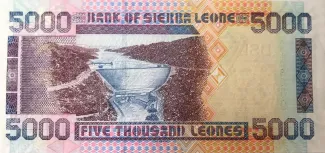 Sierra Leone 5.000 Leones, 2002-2006 reverse