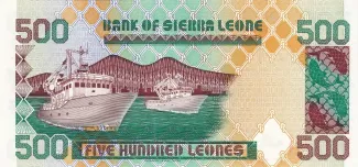 Sierra Leone 500 Leones, 1995-2003 reverse