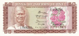 Sierra Leone 50 Cents, 1984 image