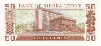 Sierra Leone 50 Cents, 1979-1984 reverse