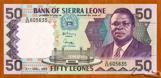 Sierra Leone 50 Leones, 1989 image