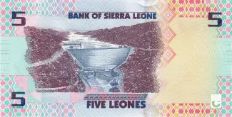 Sierra Leone 5 Leones, 2022 reverse