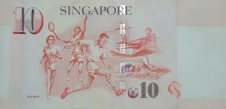 Singapore 10 Dollars, 2005 reverse
