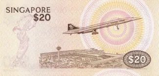 Singapore 20 Dollars, 1979 reverse
