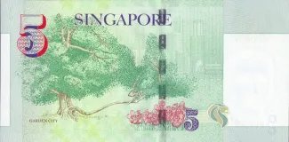 Singapore 5 Dollars, 2004 reverse