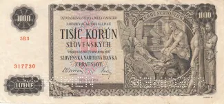 Slovakia 1.000 Korun, 1940 image