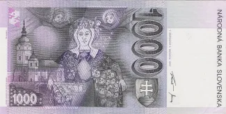 Slovakia 1.000 Korun, 1993-1997 reverse
