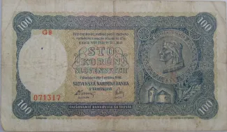 Slovakia 100 Korun, 1940 image