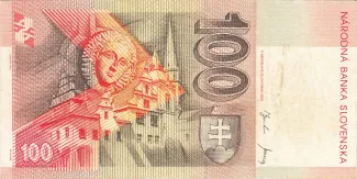 Slovakia 100 Korun, 1996-2004 reverse