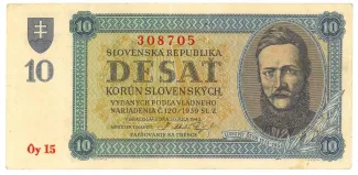 Slovakia 10 Korun, 1943 image