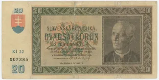 Slovakia 20 Korun, 1939 image