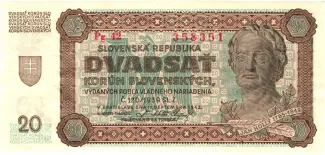 Slovakia 20 Korun, 1942 image