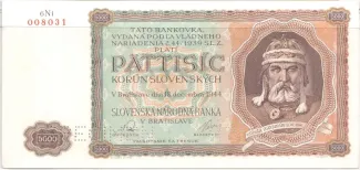 Slovakia 5.000 Korun, 1944 image