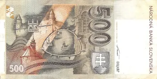 Slovakia 500 Korun, 1993 reverse