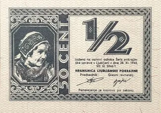Slovenia 0 Lire, 1944 image