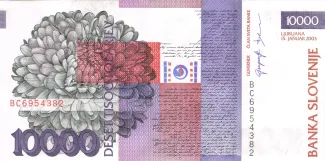 Slovenia 10.000 Tolarjev, 2000-2004 reverse