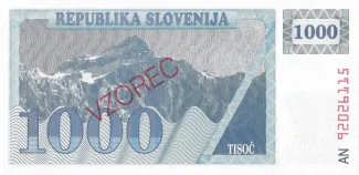 Slovenia 1.000 Tolarjev, 1992 image