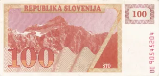 Slovenia 100 Tolarjev, 1990 image