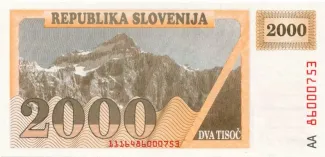 Slovenia 2.000 Tolarjev, 1992 image