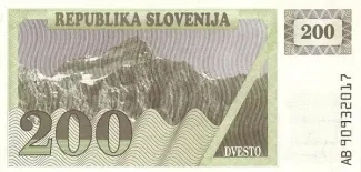 Slovenia 200 Tolarjev, 1990 image