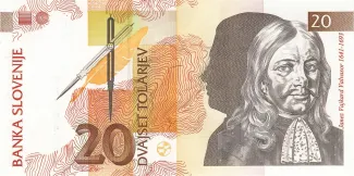Slovenia 20 Tolarjev, 1992 image