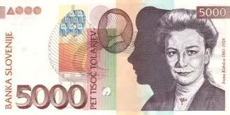 Slovenia 5.000 Tolarjev, 2004 image