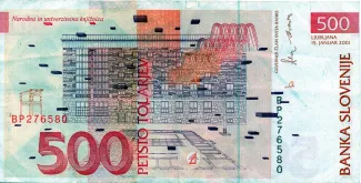 Slovenia 500 Tolarjev, 1992-2005 reverse