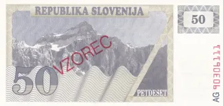 Slovenia 50 Tolarjev, 1990 image