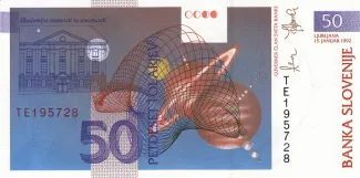 Slovenia 50 Tolarjev, 1992 reverse