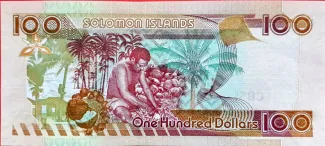 Solomon Islands 100 Dollars, 2006-2009 reverse