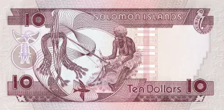 Solomon Islands 10 Dollars, 1986 reverse