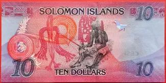 Solomon Islands 10 Dollars, 2017-2022 reverse