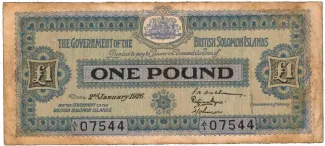 Solomon Islands 1 Pound, 1932 image