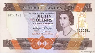 Solomon Islands 20 Dollars - Elizabeth II, 1984 image