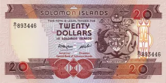 Solomon Islands 20 Dollars, 1986 image