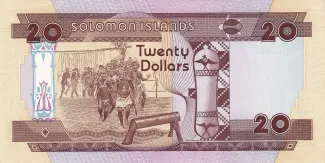Solomon Islands 20 Dollars, 1986 reverse
