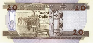 Solomon Islands 20 Dollars, 1996 reverse