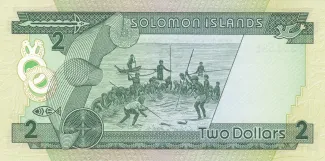 Solomon Islands 2 Dollars, 1986 reverse